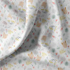 Printed Cotton JOJO White / Verdigris